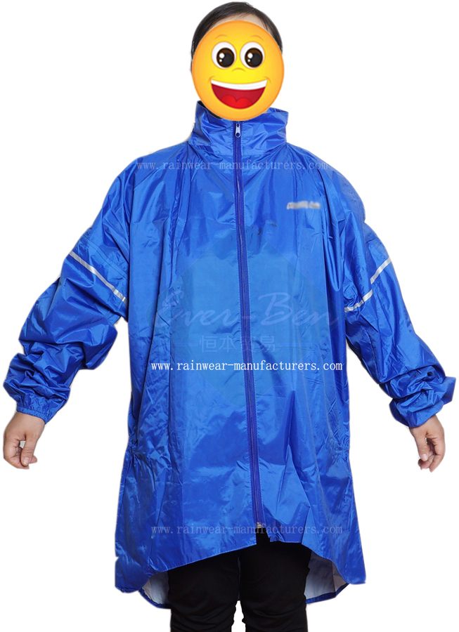Nylon Waterproof Raincoat-Bicycle Rain Jacket